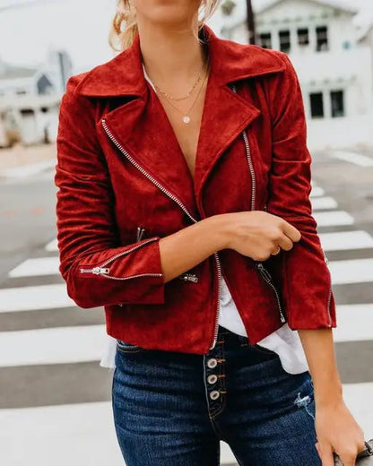 Vera Women's Jacket | Premium Faux Suede, Vintage Style 10