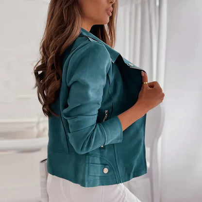 Vera Women's Jacket | Premium Faux Suede, Vintage Style 4