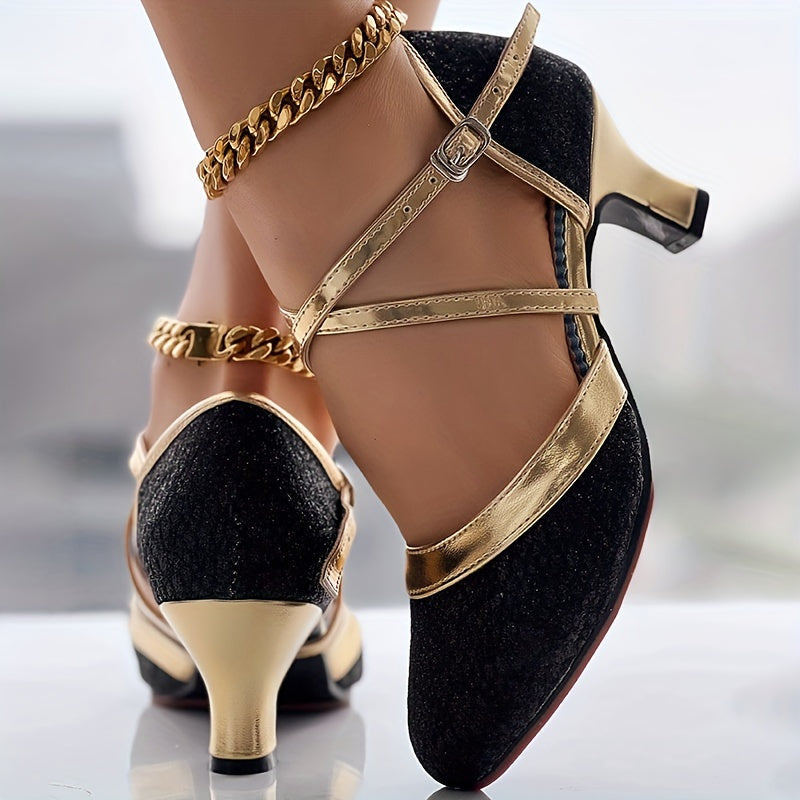 Vienna | Elegant Heels with Buckle Straps and Shiny Finish 2