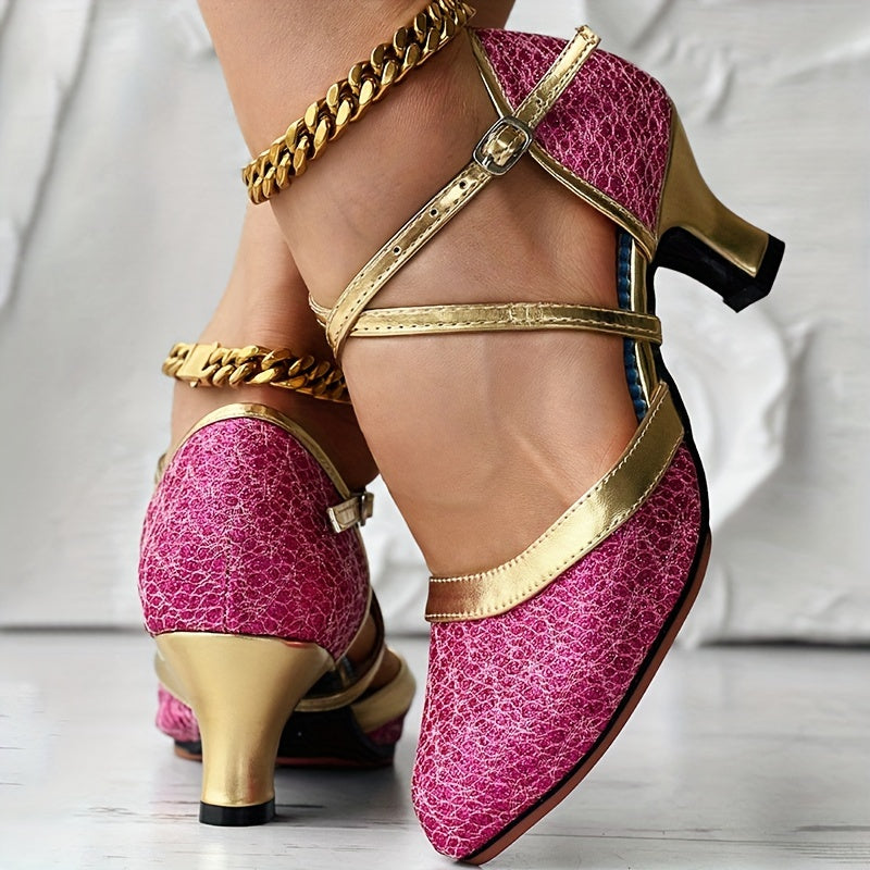 Vienna | Elegant Heels with Buckle Straps and Shiny Finish 4