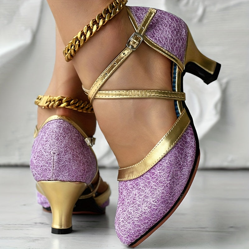 Vienna | Elegant Heels with Buckle Straps and Shiny Finish 5