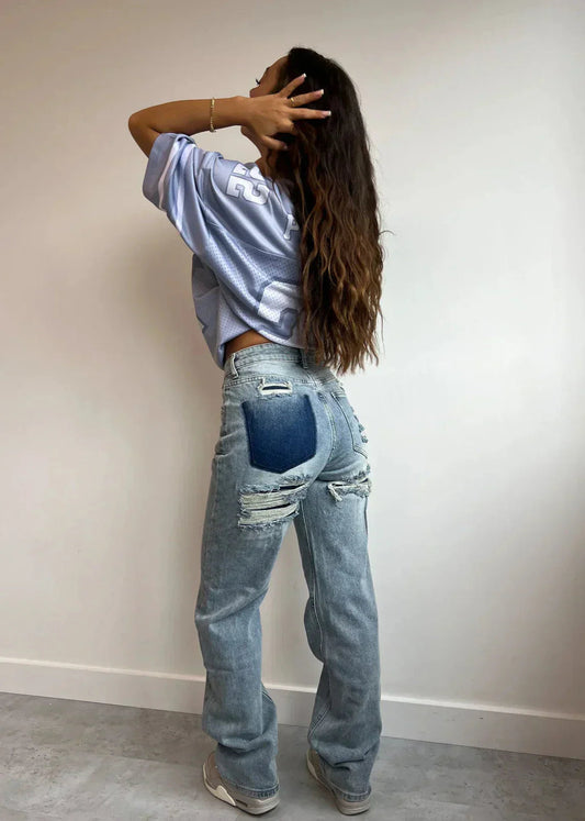 Vintage Ripped Jeans | Casual Comfort | High-Quality Denim 0