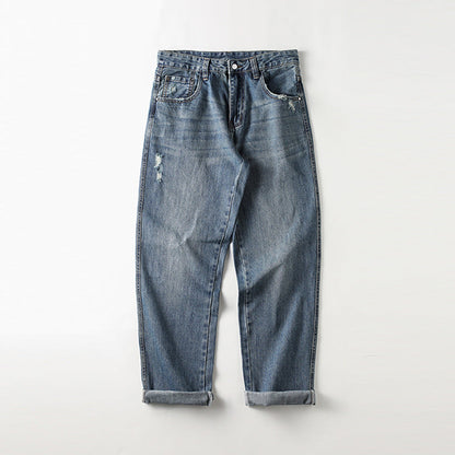 Vito Men's Baggy Jeans | Vintage High Waist with Distressed Effects 0