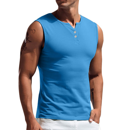 Wade Men's Sleeveless Shirt | Soft Cotton, Casual Style 7