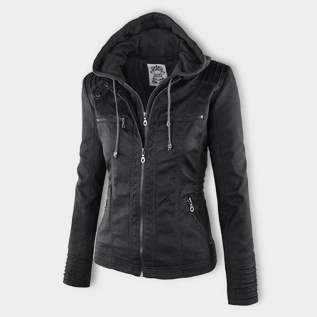 Wendy Women's Jacket | Black Women's Hooded Jacket, Casual 3