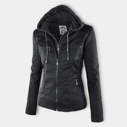Wendy Women's Jacket | Black Women's Hooded Jacket, Casual 3