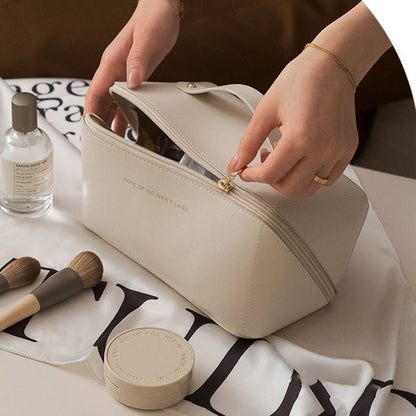 Wendy Women's Makeup Bag | PU Leather and Polyester, Elegant 1