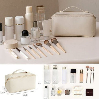 Wendy Women's Makeup Bag | PU Leather and Polyester, Elegant 3