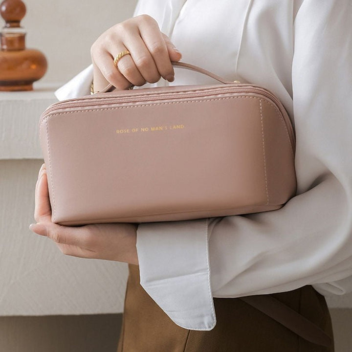 Wendy Women's Makeup Bag | PU Leather and Polyester, Elegant 6