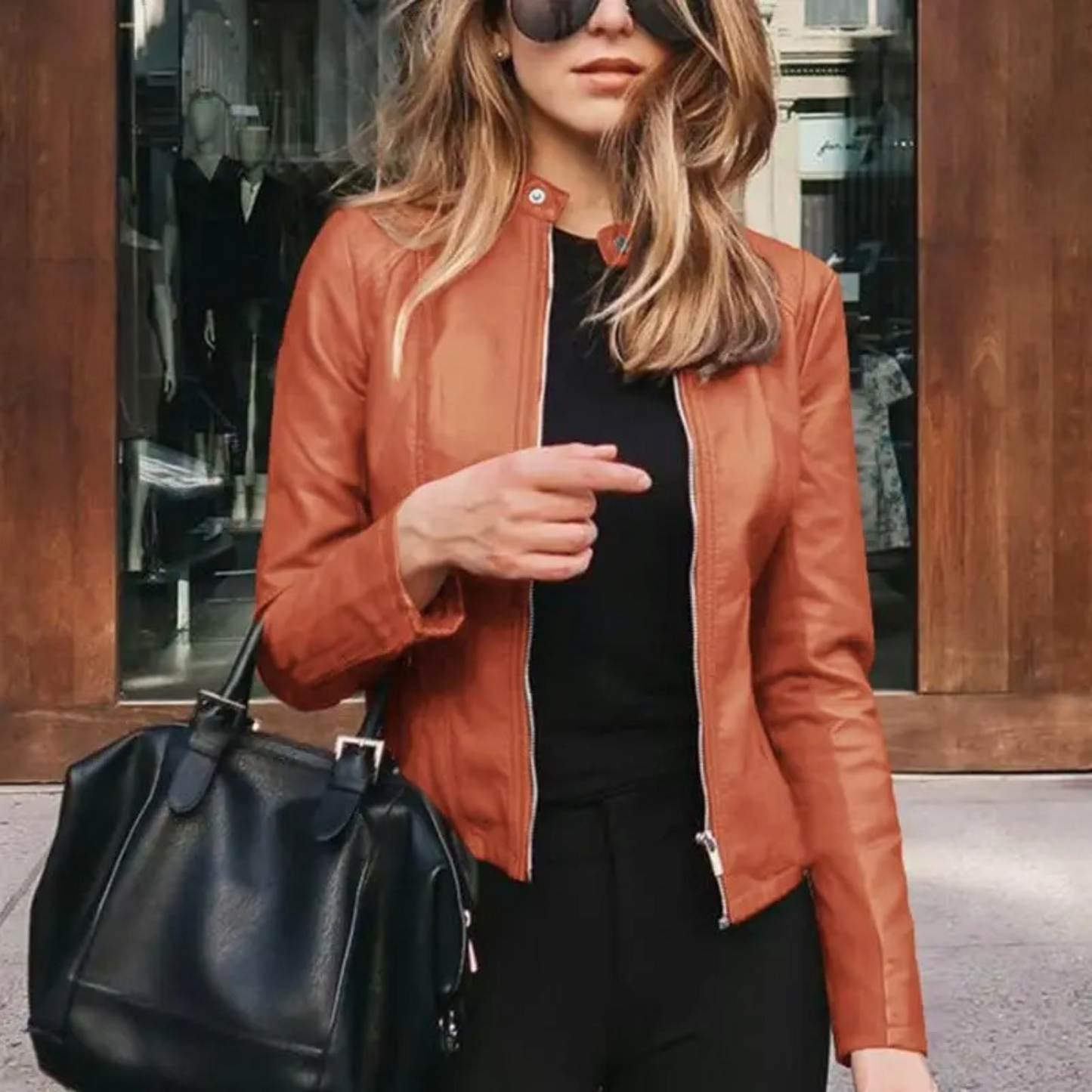 Wendy Women's Motorcycle Jacket | Faux Leather, Edgy Style 11