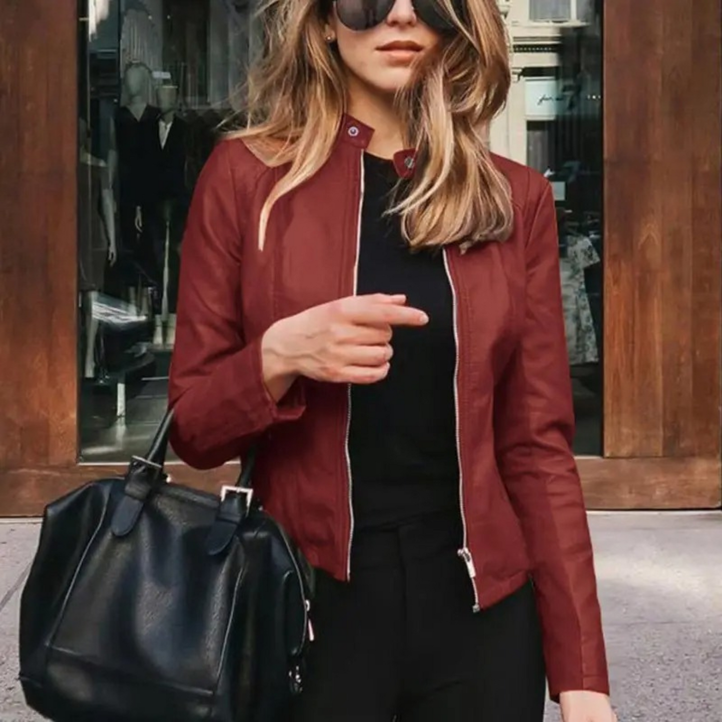 Wendy Women's Motorcycle Jacket | Faux Leather, Edgy Style 4
