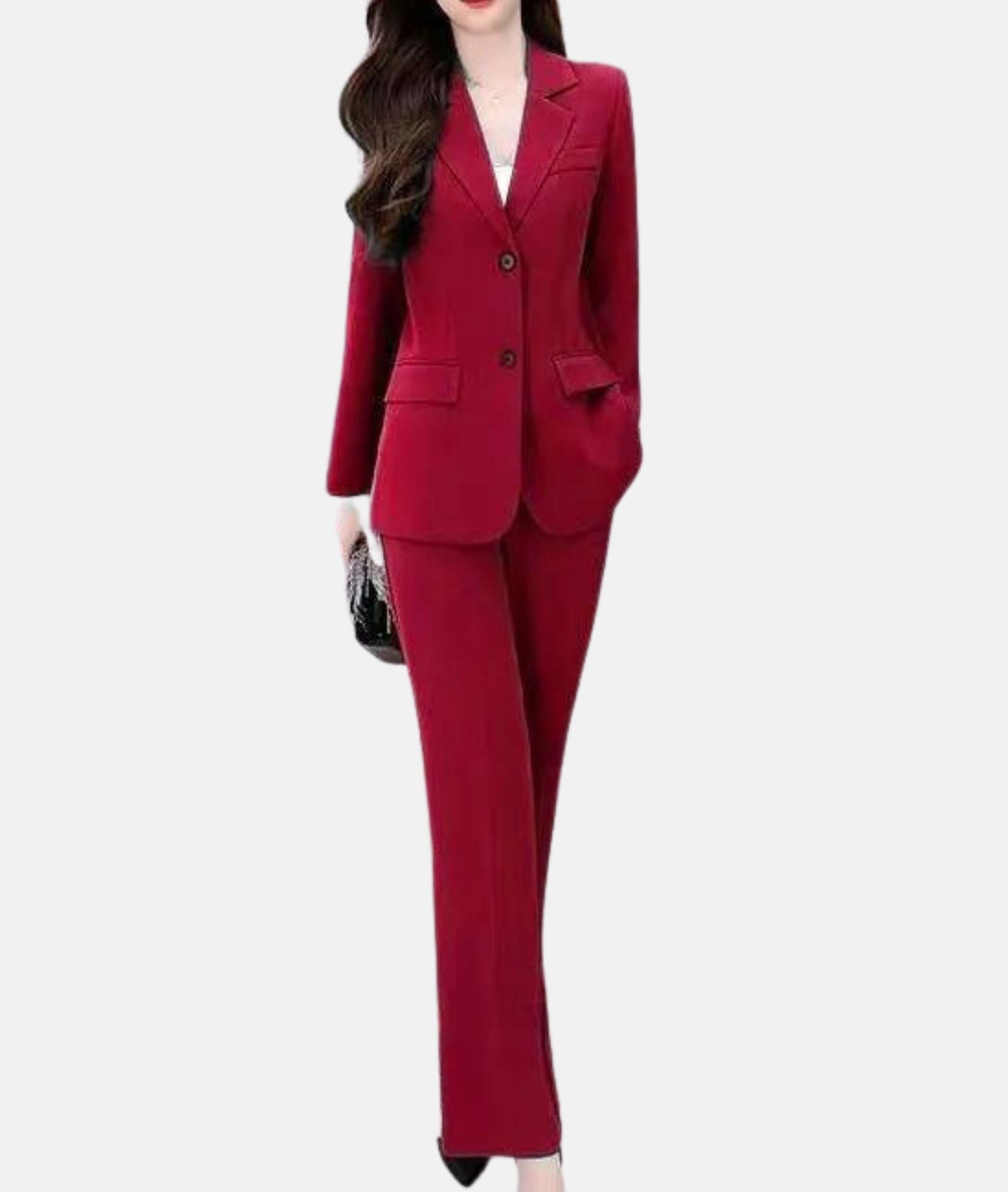 Wendy Women's Pantsuit | Tailored Blazer, Elegant for Festive Occasions 0
