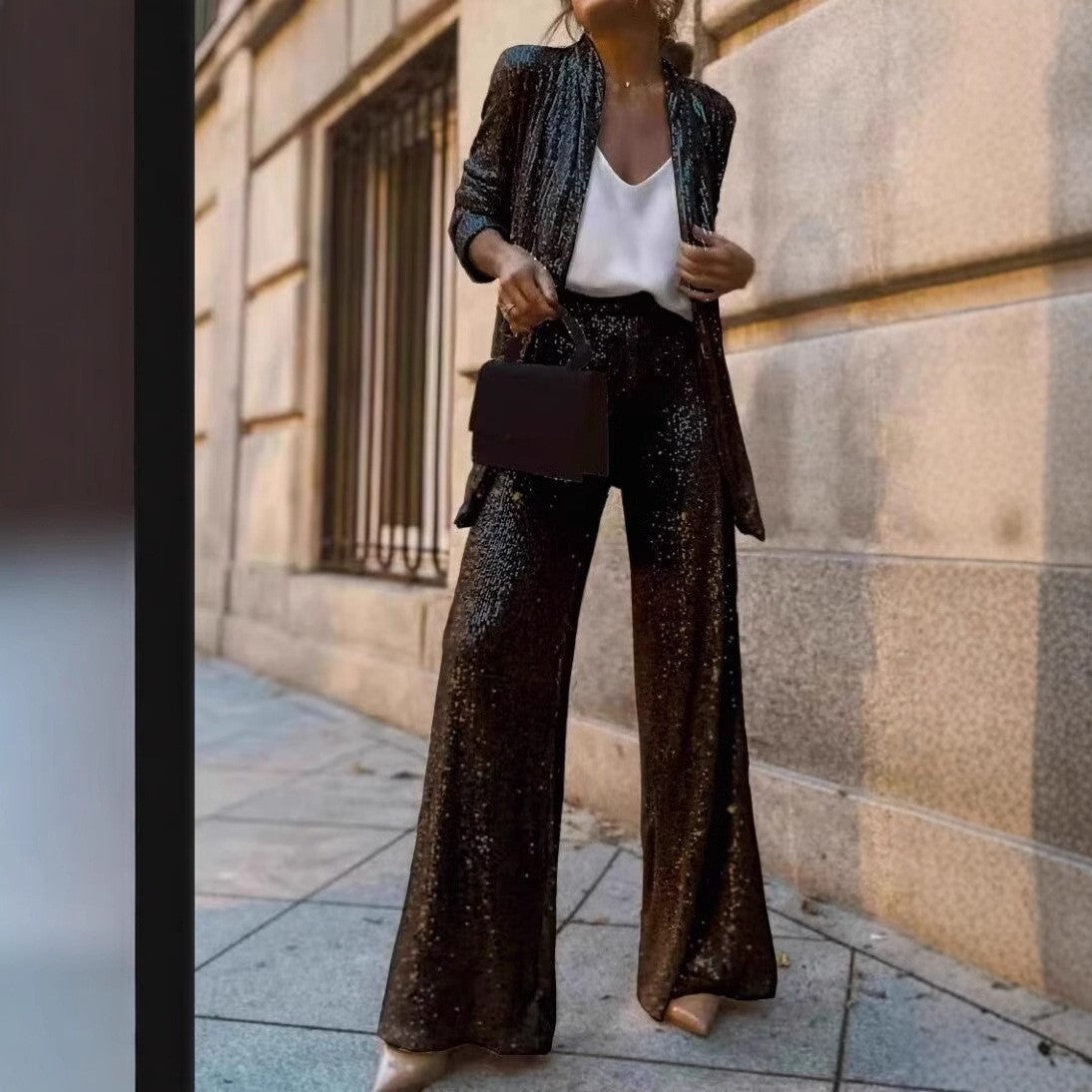 Wendy Women's Suit | High Waist, Sequins, Trendy Design 7