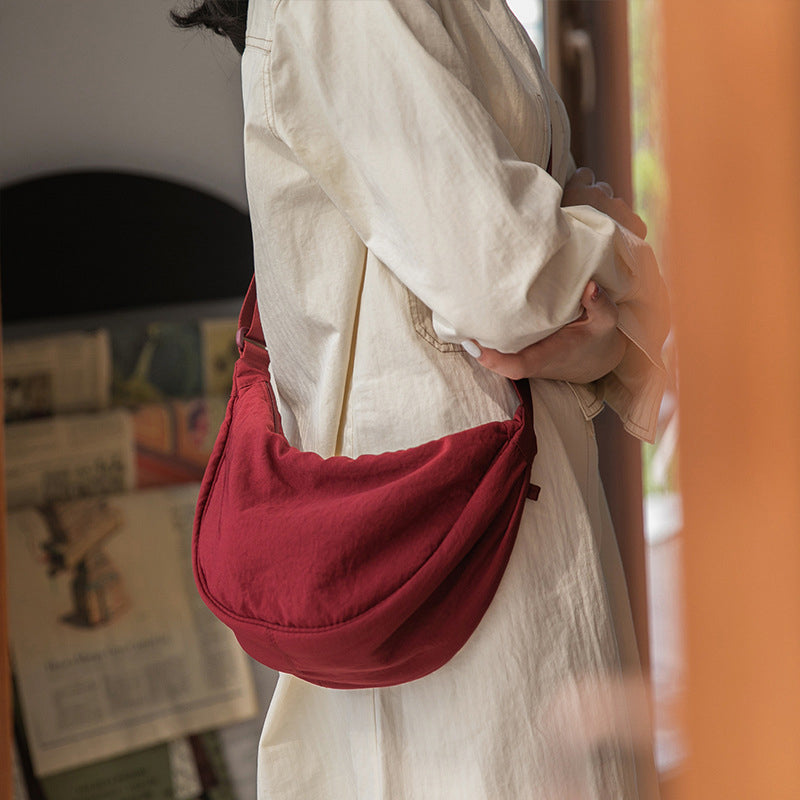Wille Women's Handbag | Durable Polyester, Casual Half Moon Design 12