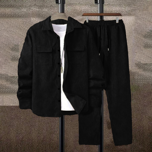 Willem Black Men's Suit | Timeless Tweed, Elegant 1