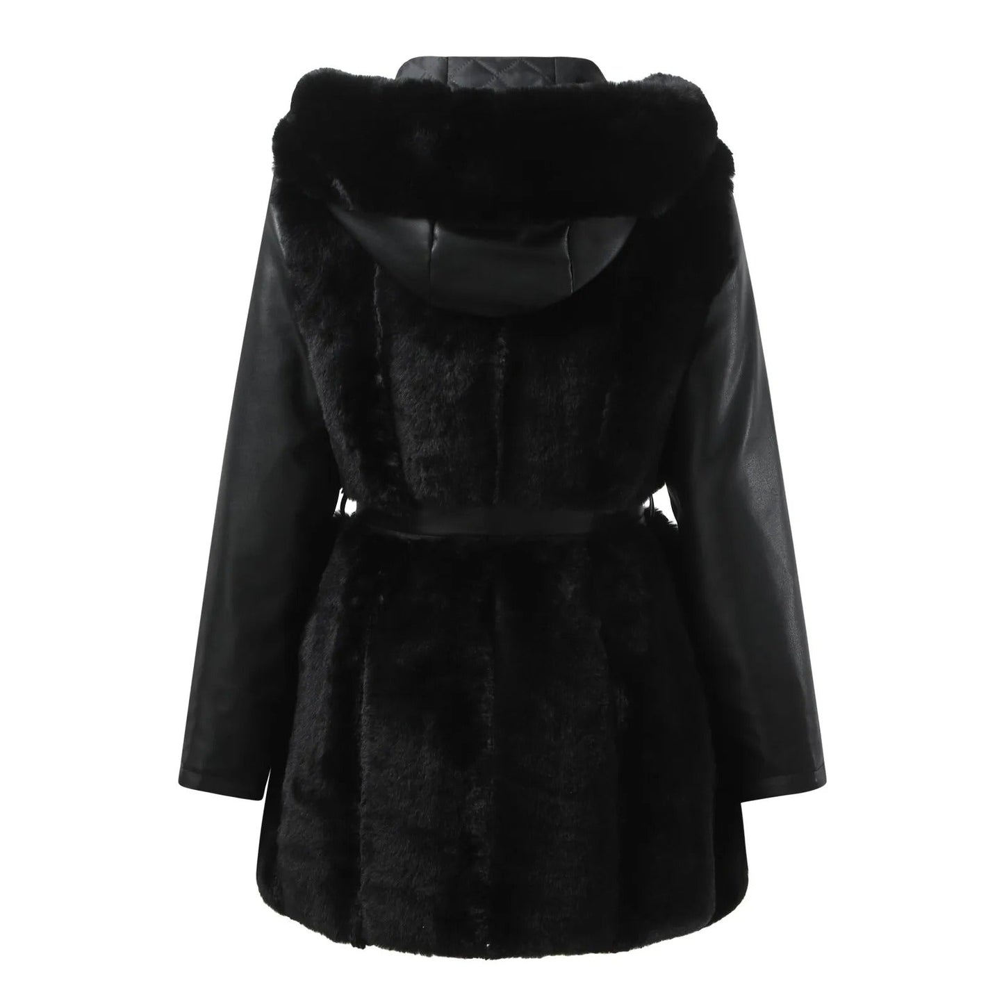 Wolff Women's Leather Jacket | Vegan Leather with Faux Fur Collar, Stylish and Comfortable 3