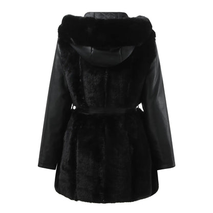 Wolff Women's Leather Jacket | Vegan Leather with Faux Fur Collar, Stylish and Comfortable 3