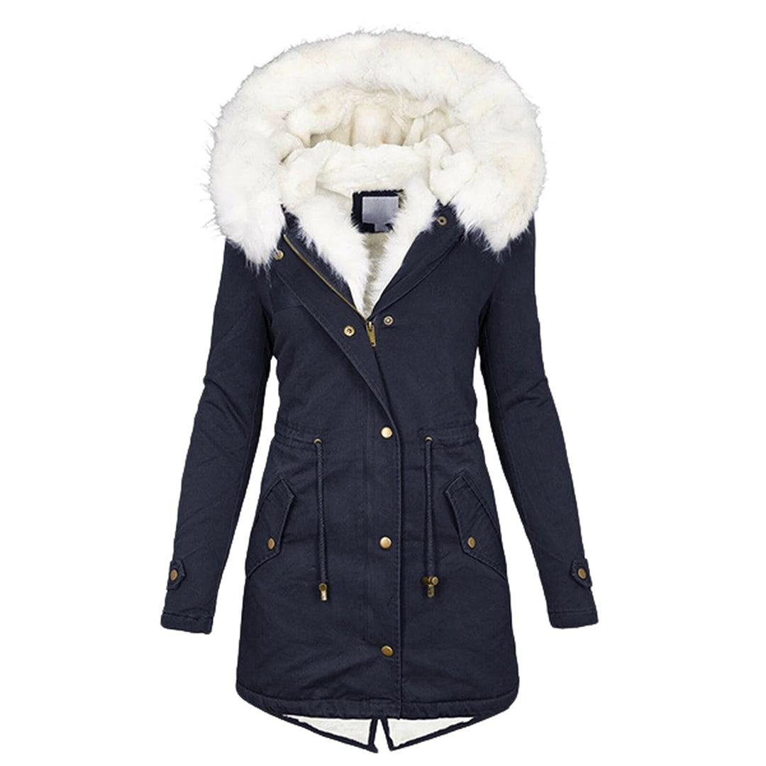 Wolff Women's Winter Coat | Fleece Lining, Windproof, Long Cut 3