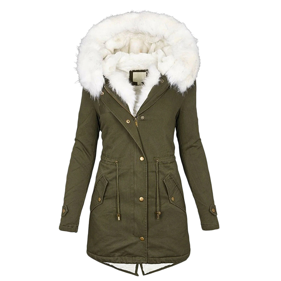 Wolff Women's Winter Coat | Fleece Lining, Windproof, Long Cut 5