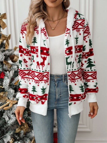 Women's Christmas Hoodie | Comfortable Fit with Reindeer 2