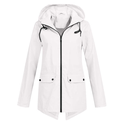 Women's Hooded Rain Jacket – Waterproof & Modern 10