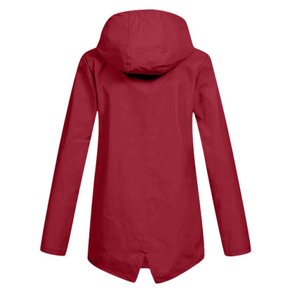 Women's Hooded Rain Jacket – Waterproof & Modern 2