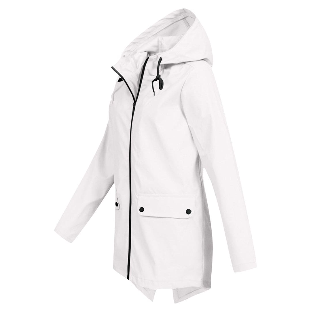 Women's Hooded Rain Jacket – Waterproof & Modern 3
