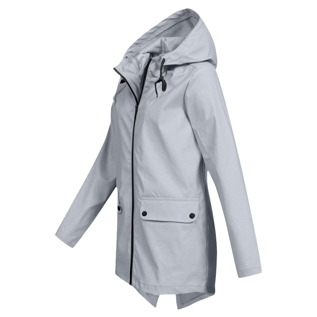 Women's Hooded Rain Jacket – Waterproof & Modern 5