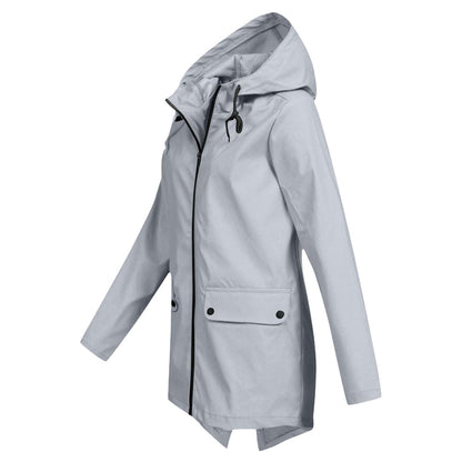 Women's Hooded Rain Jacket – Waterproof & Modern 5