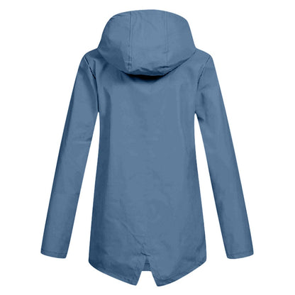 Women's Hooded Rain Jacket – Waterproof & Modern 8