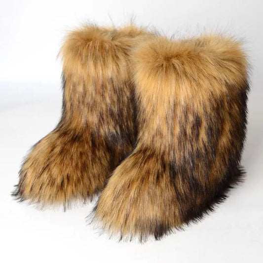 Yara Women's Snow Boots | Fluffy Design, Comfortable Fabric 1