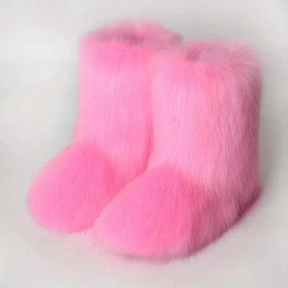 Yara Women's Snow Boots | Fluffy Design, Comfortable Fabric 2