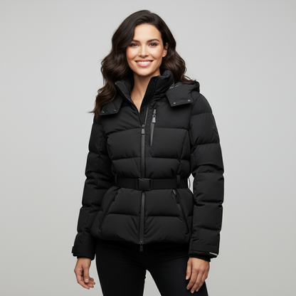 Zara Women's Winter Coat | Fitted Puffer, Adjustable Waist 2