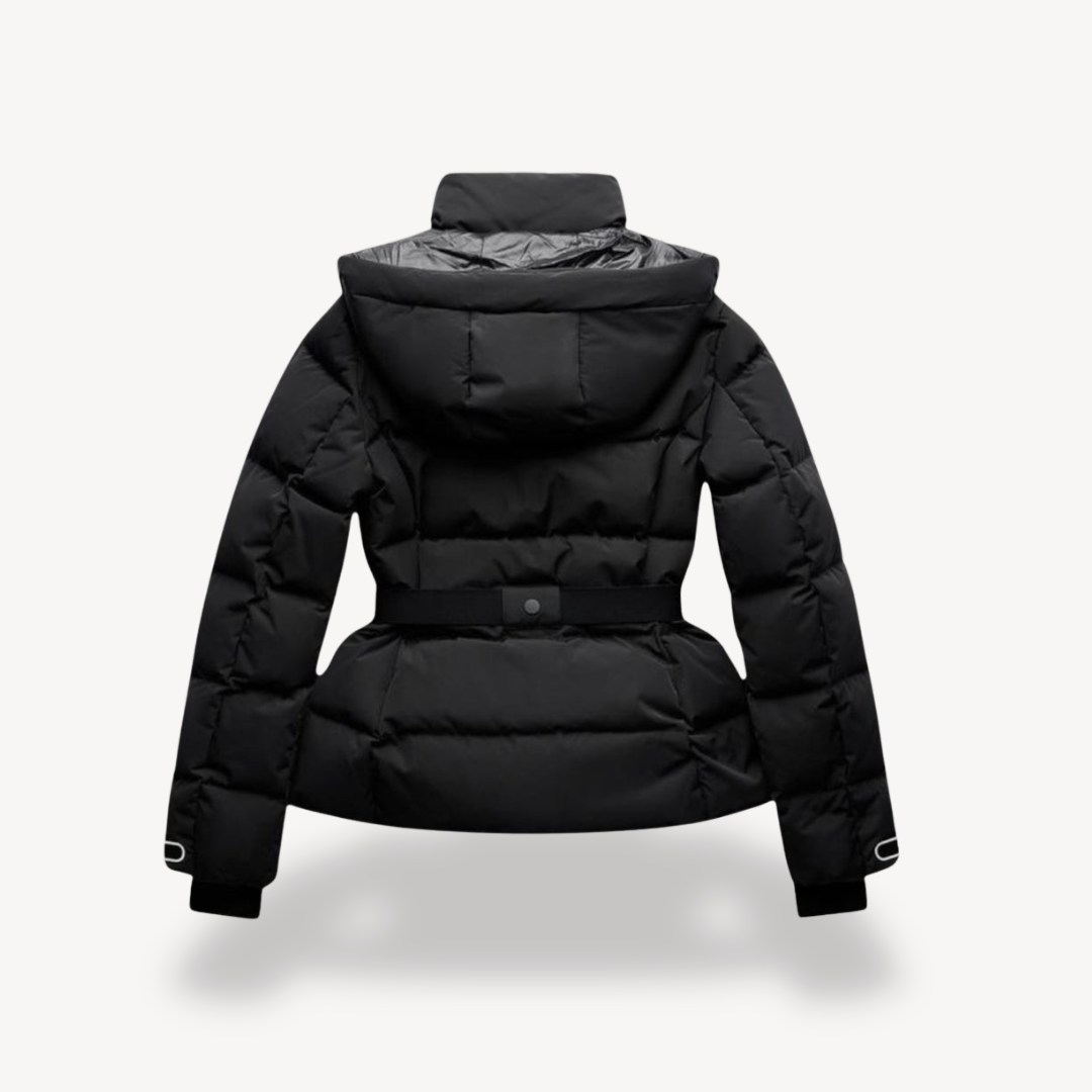 Zara Women's Winter Coat | Fitted Puffer, Adjustable Waist 3